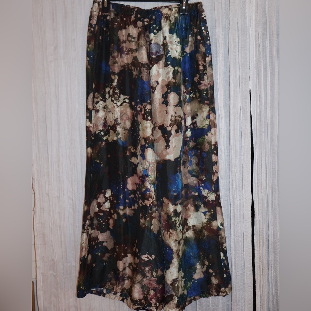 bryn Walker Osca Galatia Wide-Leg Silk Pants - Picture 2 of 5